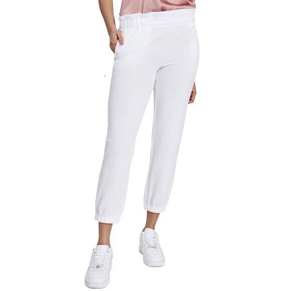 Bar III Women's Knit Pull-On Jogger Pants, Bright White, Large - Picture 1 of 3